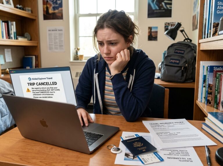 student trip cancellation insurance claim