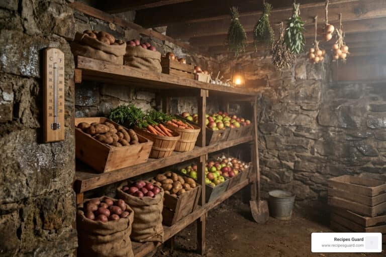 root cellar temperature