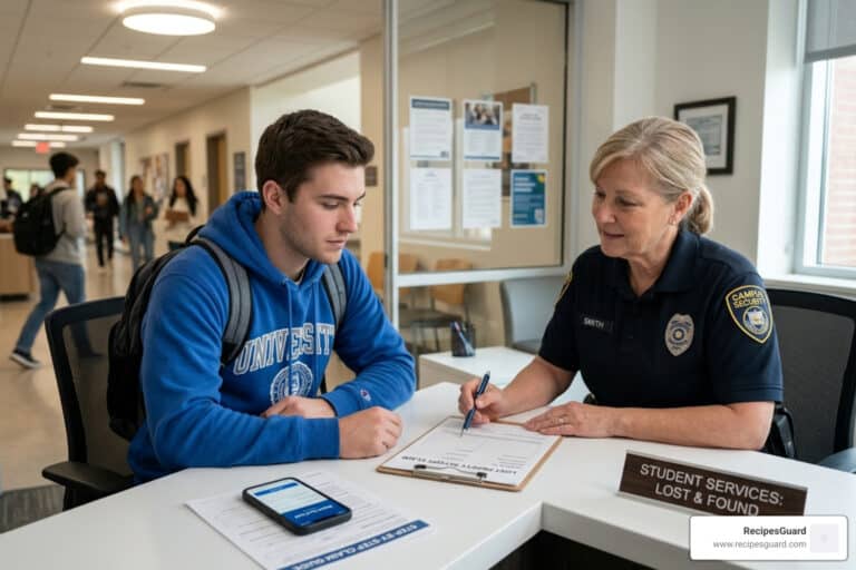 student lost wallet claim steps