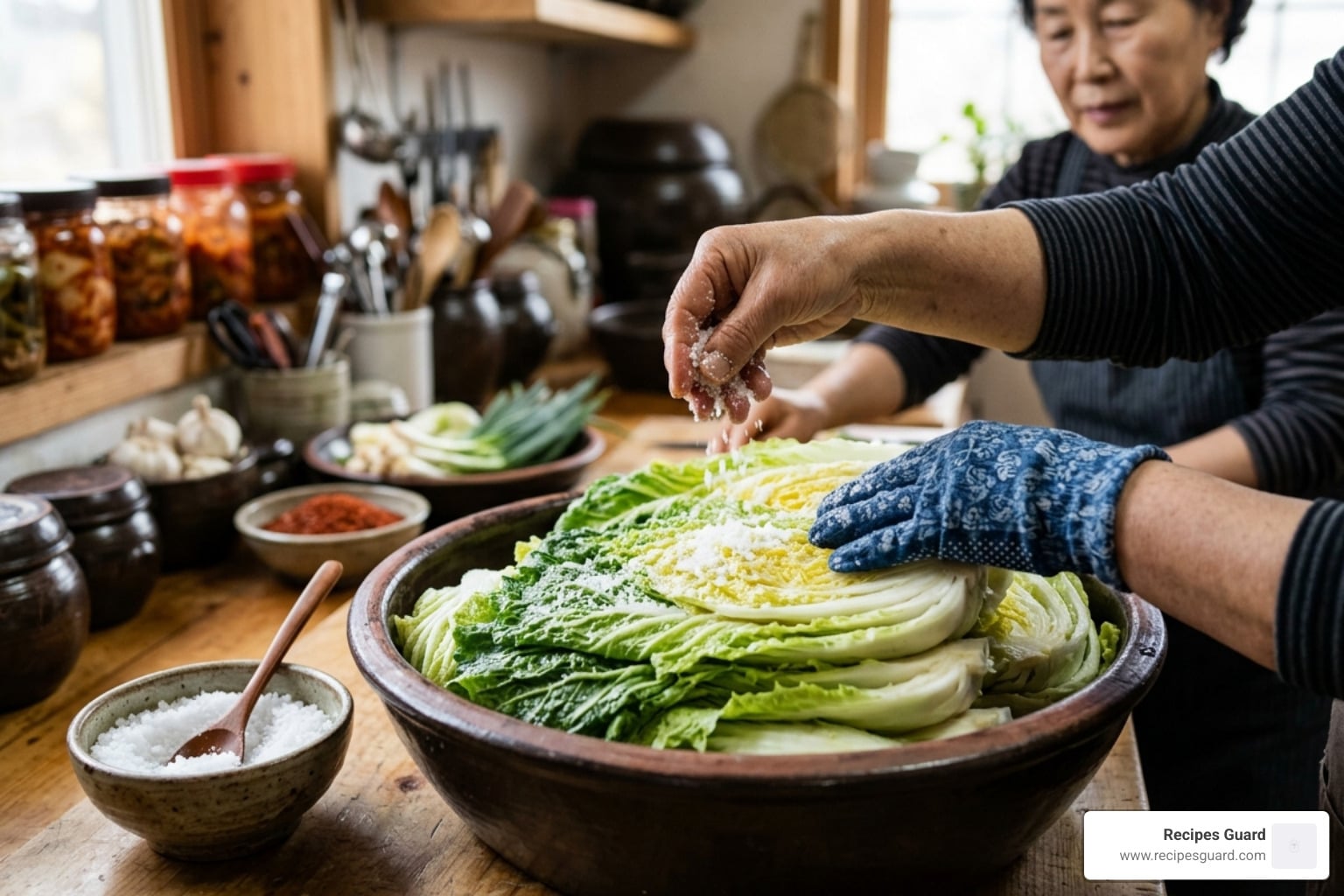 process of making kimchi
