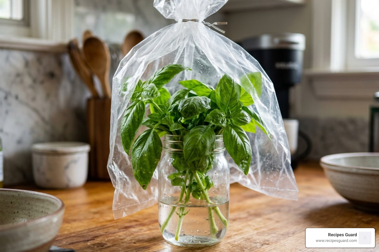 how do i store fresh picked basil