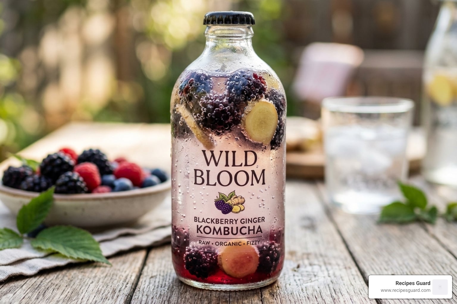 blackberry ginger kombucha