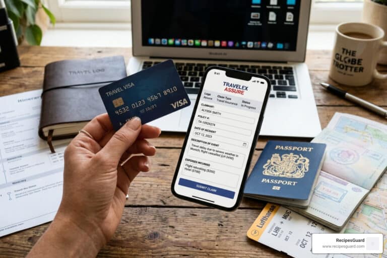 visa insurance claim steps